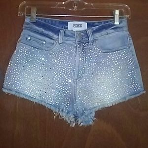 PINK Victoria's Secret High Waisted Booty Shorts